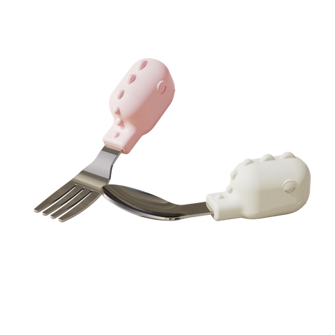 HEORSHE - 幼兒自學不銹鋼餐匙餐叉套裝 HEORSHE - 幼兒自學不銹鋼餐匙餐叉套裝